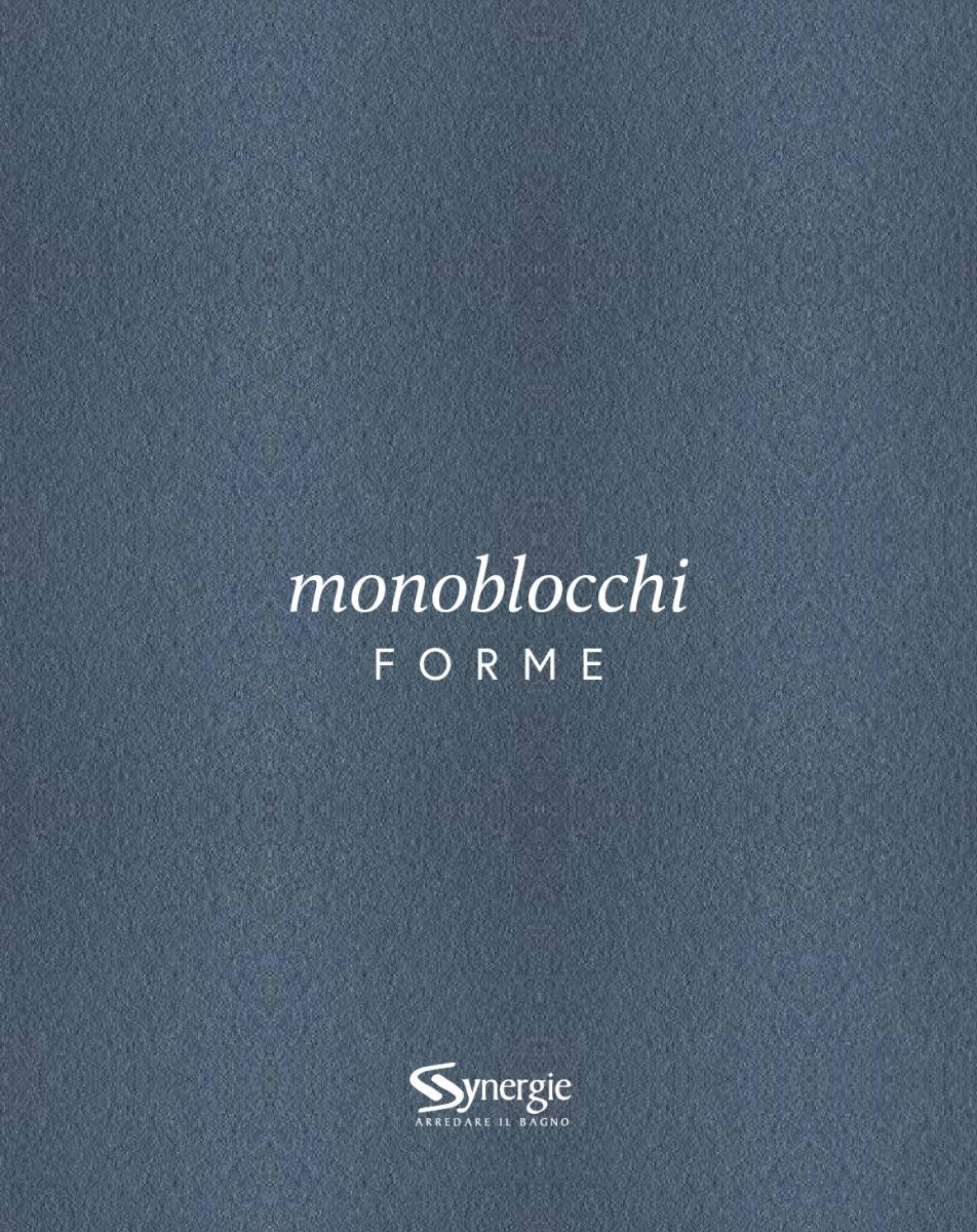 Catalogo bagni Monoblocchi - Synergie - Synergie